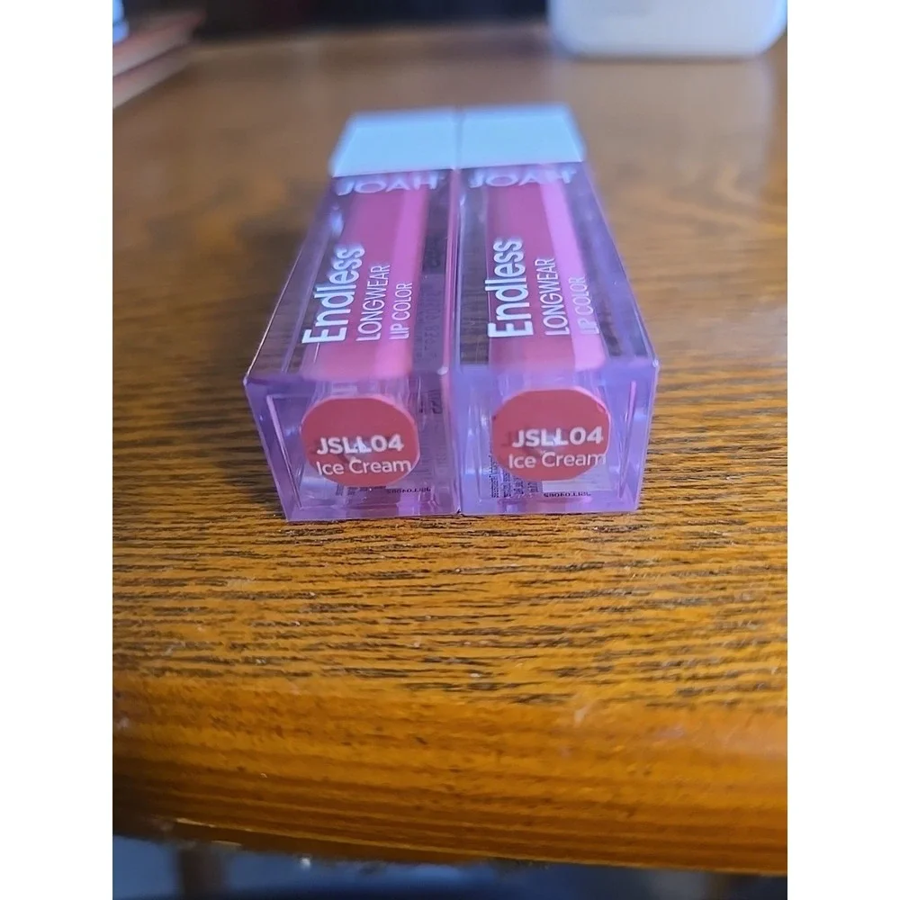Lot Of 2‎ NEW Joah Endless Ice Cream JSLL04 Longwear Lip Color 0.18 fl oz SEALED